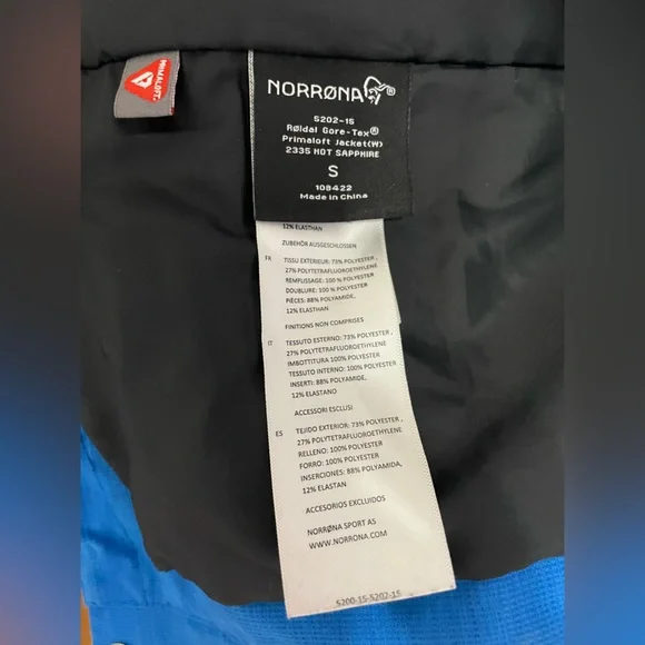 NORRONA ROLDAL GORE-TEX INSULATED JACKET WOMEN'S (Size Small) - Picture 16 of 16